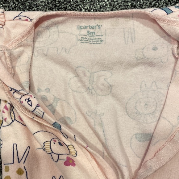 Carter’s Girls Sleep and Play, Set of 2. - Picture 3 of 7